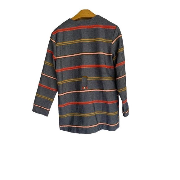 NWT Anthropologie + Dolan Left Coast Picadilly Striped Coat M - Picture 3 of 7